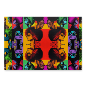 Afro Queens Collage Series Wrapping Paper Sheets - Image 5