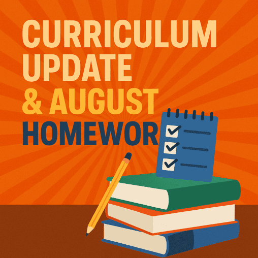 Curriculum Update & August Hustle-Free Homework